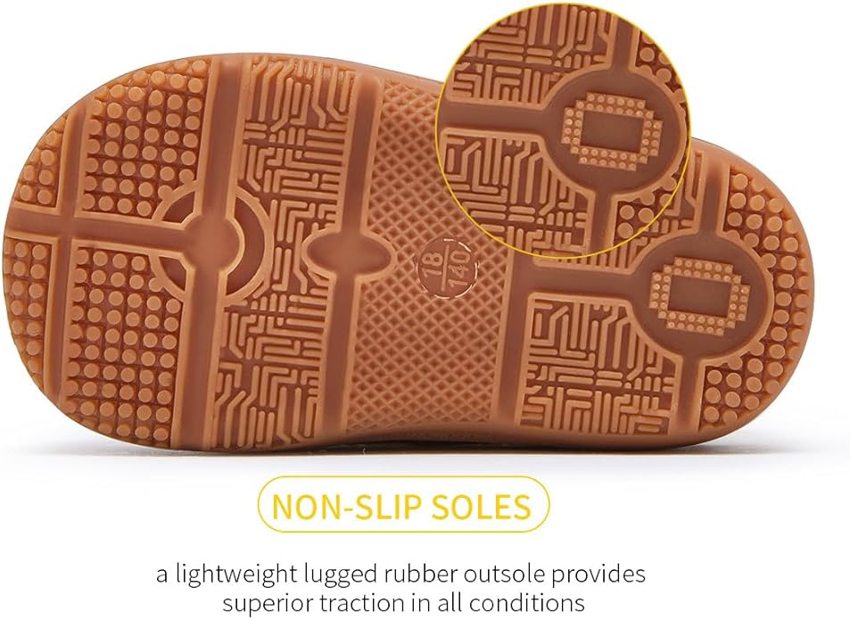 BMCiTYBM Baby Boys Girls Boots Infant Shoes First Walking Booties for All Seasons for 6 9 12 15 18 24 Months