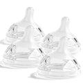 Silicone Natural Response Nipples, Fast Flow (L), 6+ Months, 4 Counts