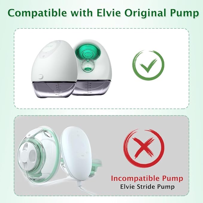 8pcs Duckbill Valves Compatible with Wearable Elvie Breast Pump,for Elvie Breast Pump Replacement Accessories, Silicone BPA Free, Breastfeeding Replacement Parts