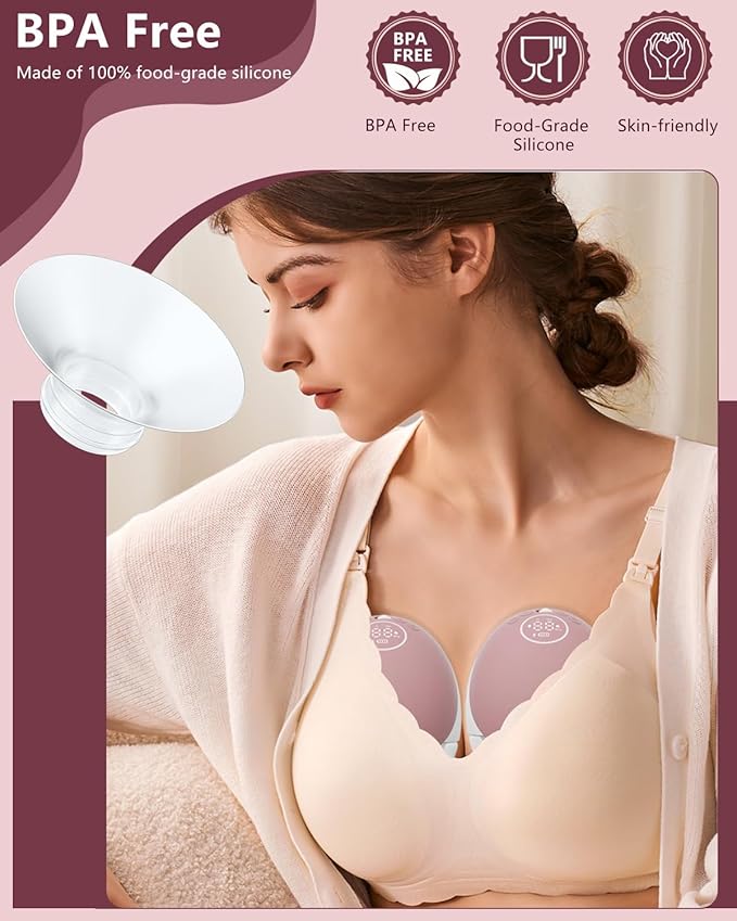 1pcs Breast Pump Flange Insert 20mm Compatible with Momcozy M9/M6/M5/S12 Pro/S9 Pro/V1 Pro/V2 Pro Wearable Breast Pump, Replace for Momcozy Pump Flange Insert, BPA Free, OEM, Not Original Parts