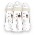 MAM Premium Glass Baby Bottles, Easy Switch Between Breast and Bottle, Feel Good Slow Flow, Newborn Essentials Must Have, 2+ Months, BPA Free, 9oz, Unisex, 3 Pack