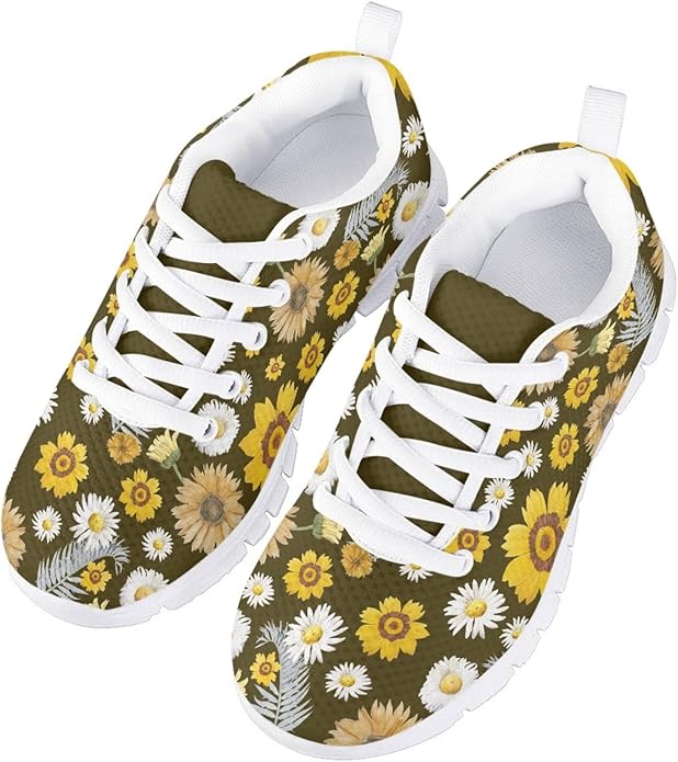 MARSVOVO First Shoes for Walking Boy Girl Athletic Lightweight Flexible Lace-up Breathable Running Shoes Casual Classic Comfortable Non Slip Play Sport Learning to Walk Toddler Girl Sneakers