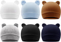 DRESHOW BQUBO 6 Pack Baby Hats for Boys Girls Unisex Baby Hat Soft Knit Cap Nursery Beanie for Newborn Infant Toddler Kid