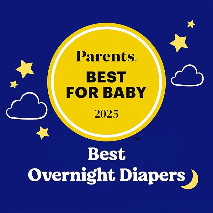 Huggies Size 3 Overnites Baby Diapers: Overnight Diapers, Size 3 (16-28 lbs), 132 Ct (2 Packs of 66), Packaging May Vary