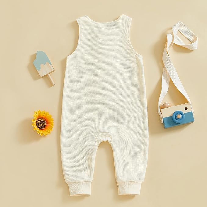Kuriozud Newborn Infant Unisex Baby Boy Girl Clothes Button Romper Jumpsuit Basic One Piece Outfits