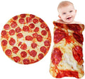 Pizza Blanket Baby Gift, Baby Pizza Swaddle Blanket, Kids Newborn Baby, 285 GSM Soft Flannel Wearable Wrap Funny for Boy Girl Daughter Son