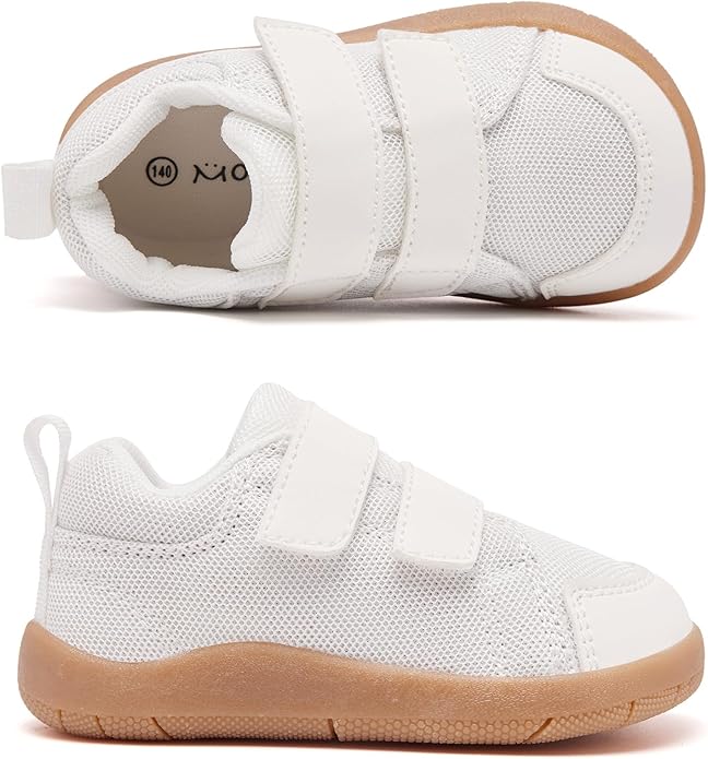 MORENDL Wide Toe Box Shoes Toddler Barefoot Shoes Baby Walking Shoe Boy Girl Non-Slip Zero Drop Minimalist Sneakers Comfort Tennis Outdoor Activities