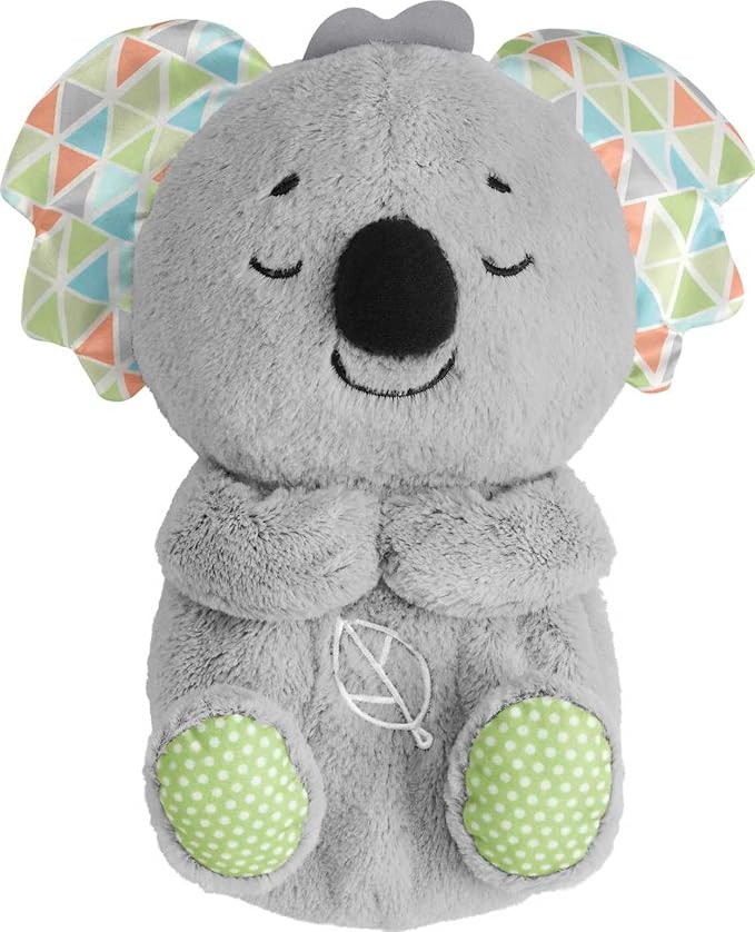 Fisher-Price Baby Toy Soothe 'n Snuggle Koala Plush Sound Machine with Customizable Music Lights & Breathing Motion for Newborns 0+ Months