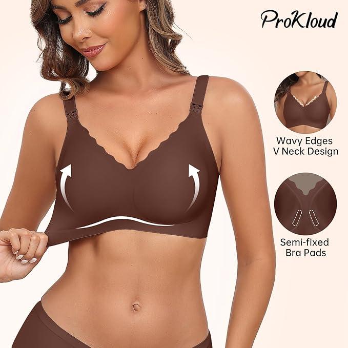 Nursing Bras for Breastfeeding Seamless Supportive Maternity Bras Women Comfort Pregnancy Sleep Bralette