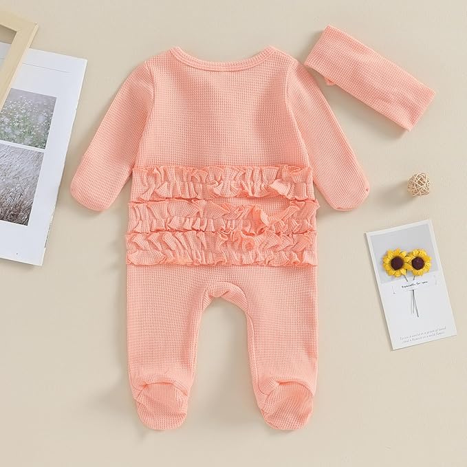 CIYCUIT Baby Girls Cactus Footies Newborn Zip Up Onesie Romper