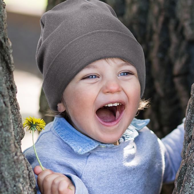 DRESHOW BQUBO 6 Pack Baby Hats for Boys Girls Unisex Baby Hat Soft Knit Cap Nursery Beanie for Newborn Infant Toddler Kid