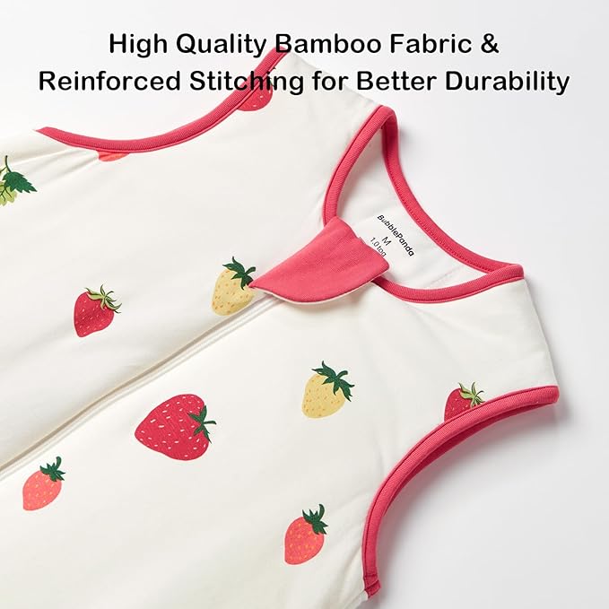 BubblePanda Rayon Made from Bamboo Toddler Sleep Sack with Feet 1.0 Tog Ultra Soft Toddler Sleeping Sack 3t-4t Sleep Bag Walker Quilted Wearable Blanket with Legs 2-Way Zipper Lightweight Extra Long