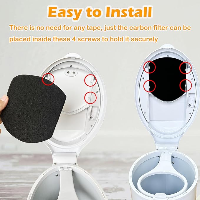 8 Pack Odor Removing Refills for Ubbi Diaper Pail, Diaper Pail Odor Absorber Carbon Filter Refills to Keep Home Fresh