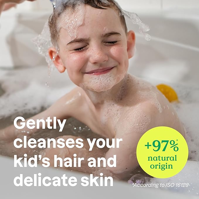 ATTITUDE Shampoo and Body Wash for Kids, EWG Verified Hair and Body Cleanser, Dermatologically Tested Soap, Plant and Mineral Based Bath Products, Vegan, Watermelon and Coco, 32 Fl Oz