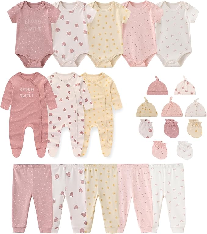 Unisex Baby Boy Girl Clohtes Pants Sets 23 pack Cotton Casual New born Clothing Comfort Infant Birthday Outfit