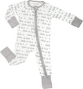 LollyBanks Baby Pajamas, 2-Way Zipper Romper, 95% Viscose Made from Bamboo and 5% Spandex, Baby Sleepers