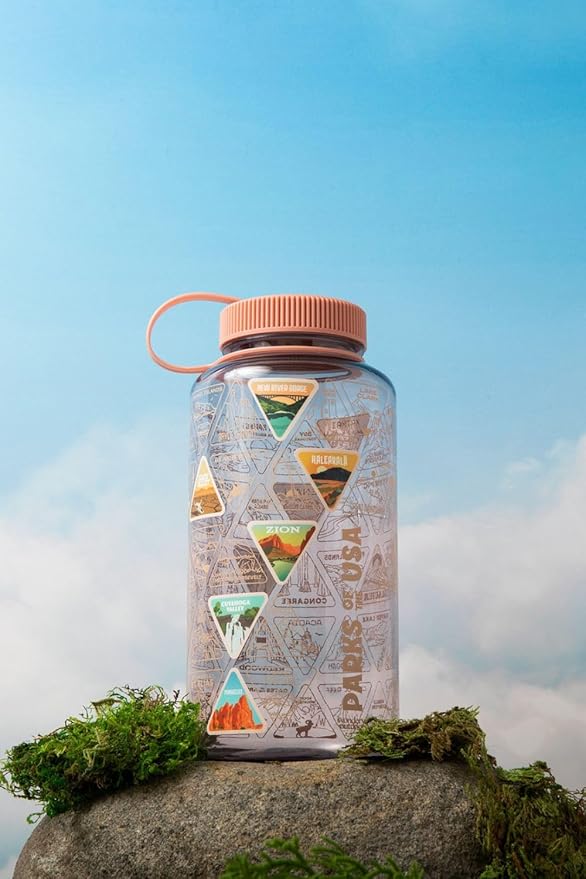 Wondery The Original Parks of the USA® Wide Mouth Adventure Bucket List Bottle (Mauve)