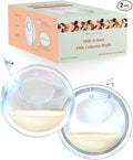 Idaho Jones Breast Milk Collector Shells | Soft Milk Catchers | Don't Waste Your Milk in Nursing Pads, Save it with Milk-A-Save | Recolector de Leche Materna