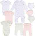 Gerber unisex-baby 9-piece Baby Gift Set for Newborn Boys & Girls – Premium Cotton Baby Essentials Layette Set