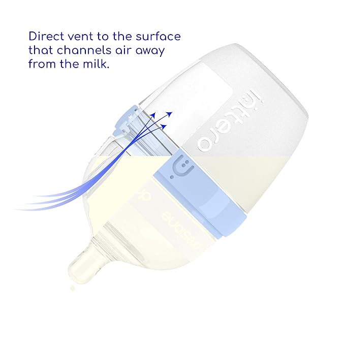Inttero Breast-Mimic Anti-Colic & Air-Free Vent Nipples - Slow Flow (0-3 Months / 1 Hole) / 3-Pack