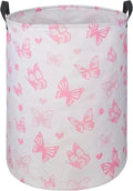 Round Laundry Hamper Storage Basket Laundry Organizer Hamper Storage Bins Clothes and Toys Box Nursery Hamper Gift Basket For Kids with Handles