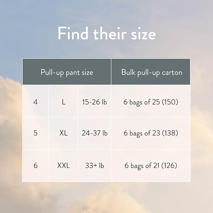 Joonya Pull-Up Pants Baby Diapers, Size 6 XXL (33+ lb) - 1 Bag of 21 - NonToxic, Eco-Friendly, Ultra Slim, Overnight Use - Made in Denmark