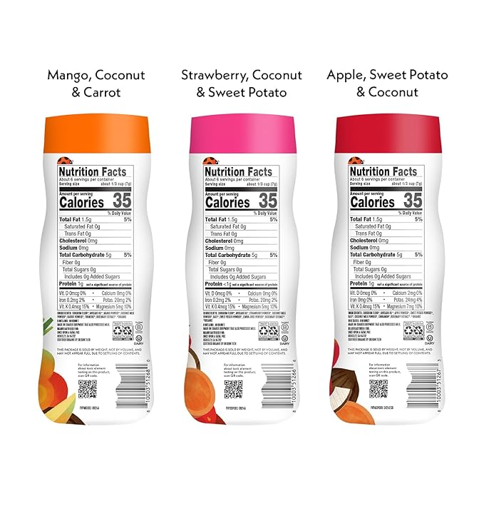 Once Upon a Farm Organic Baby & Toddler Snack Sampler, Puffs, Coconut Melts, Tractor Wheels, Made with Real Fruit & Veggies, No Added Sugar, Non-GMO, 9 Count