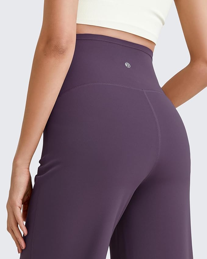 G4Free BareFeel Maternity Dress Yoga Pants Over The Belly Stretchy Work Slack Pregnancy Wide Leg Lounge Trousers
