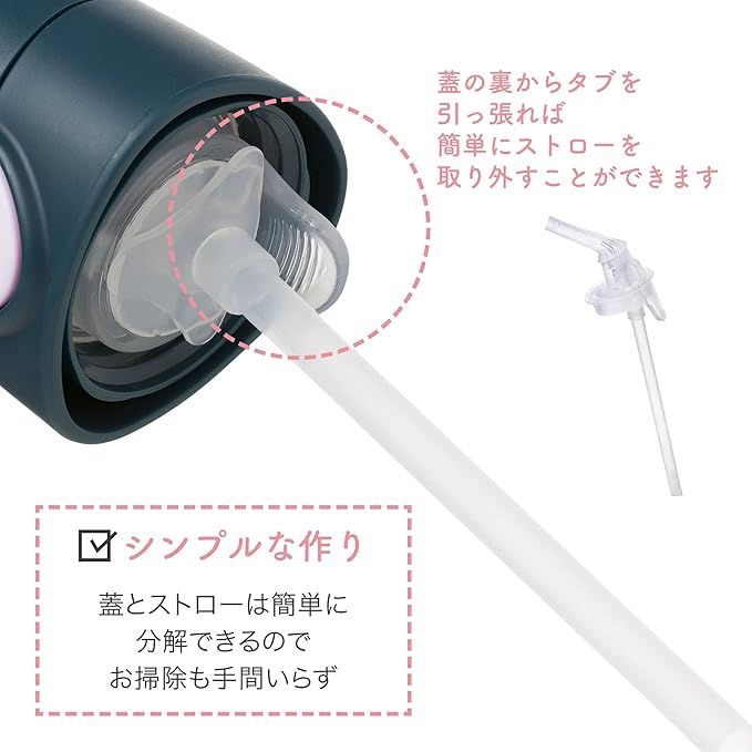 b.box Kids Water Bottle – 20oz Tritan Toddler Drink Bottle with Straw for School, Daycare, Travel w/Easy-Grip Triangular Design, Leak Proof Lid & Handle, BPA Free, Dishwasher Safe (Indigo Rose)