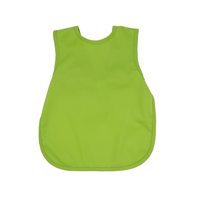BapronBaby Ribbit Bapron - No Neck Tie Safer Bib for Baby & Toddler - Soft Waterproof Stain Resistant - Machine Washable - Sz Preschool 3-5yrs