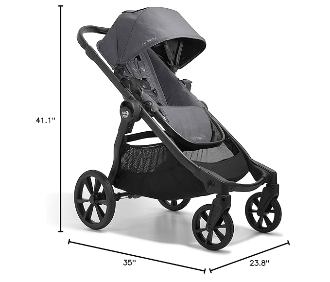 Baby Jogger City Select 2 Single-to-Double Modular Stroller Radiant Slate