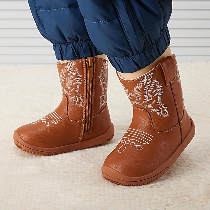 BMCiTYBM Baby Boys Girls Boots Infant Shoes First Walking Booties for All Seasons for 6 9 12 15 18 24 Months