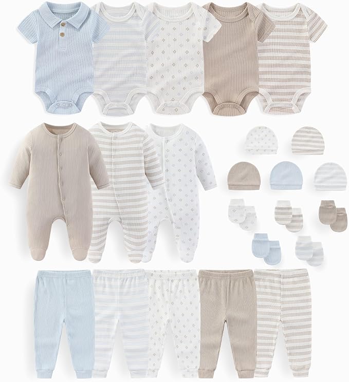 Unisex Baby Boy Girl Clohtes Pants Sets 23 pack Cotton Casual New born Clothing Comfort Infant Birthday Outfit