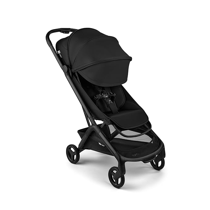 Bugaboo Butterfly 2 Travel Stroller, Ultra-Compact One-Second Fold, Lightweight and Airplane-Friendly (Black)