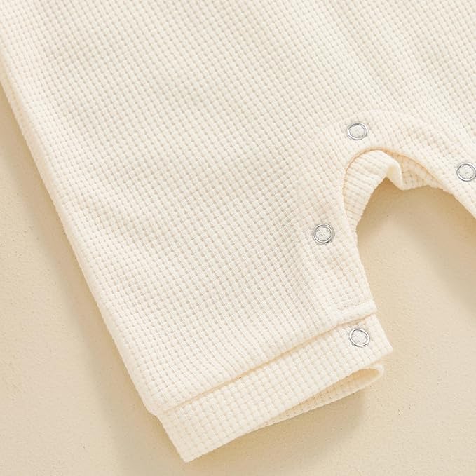 Kuriozud Newborn Infant Unisex Baby Boy Girl Clothes Button Romper Jumpsuit Basic One Piece Outfits