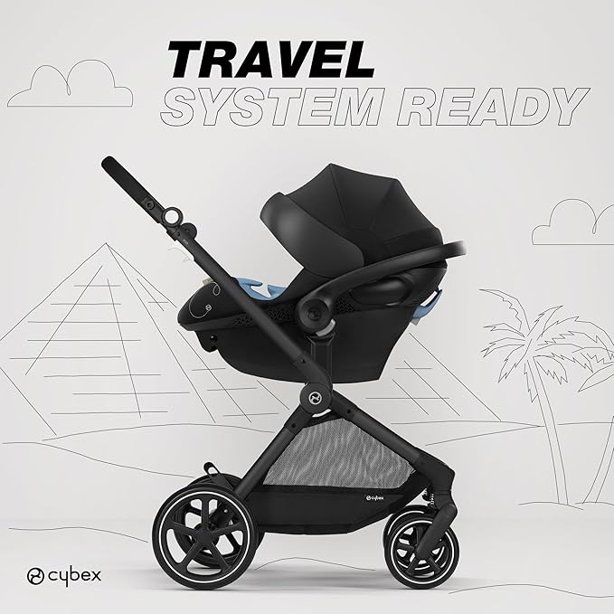 Cybex EOS 2-in-1 Stroller, Moon Black