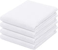 PurpleEssences Waffle Weave Kitchen Towel, 100% Cotton - 15 x 25 Inches, with Hanging Loop Ultra Soft Absorbent Quick Drying Dish Cloth, Tea and Hand Towels, 4 Pack - Fall Thanksgiving - White