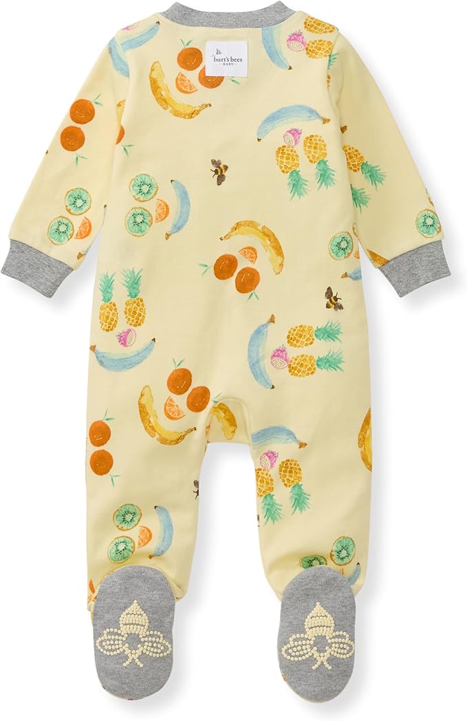 Burt’s Bees Baby Boys' One-Piece Sleep and Play 100% Organic Cotton PJs