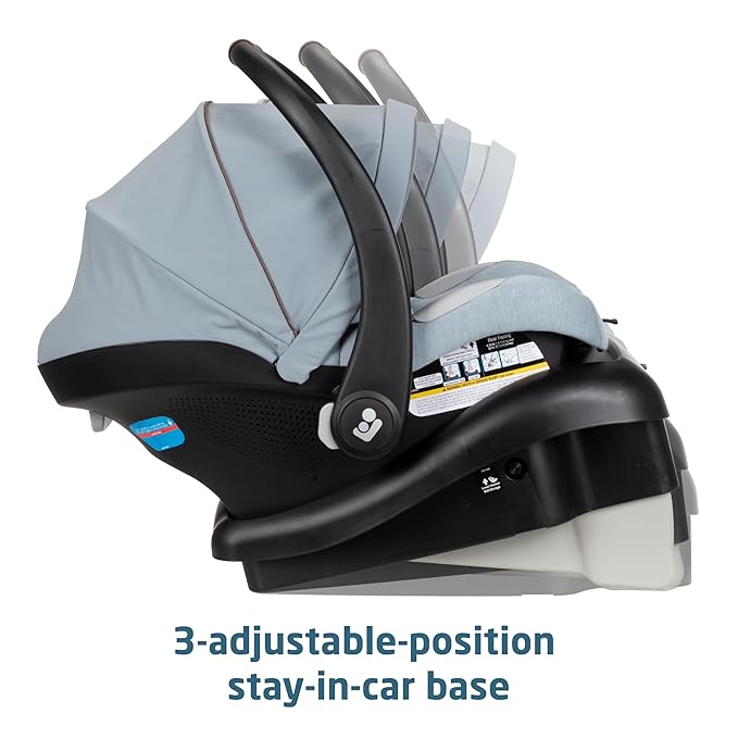 Maxi-Cosi Zelia™ Luxe 5-in-1 Modular - Baby Travel System Car Seat and Stroller, Infant Car Seat and Stroller Combo, Baby Car Seat and Stroller Combo in New Hope Grey