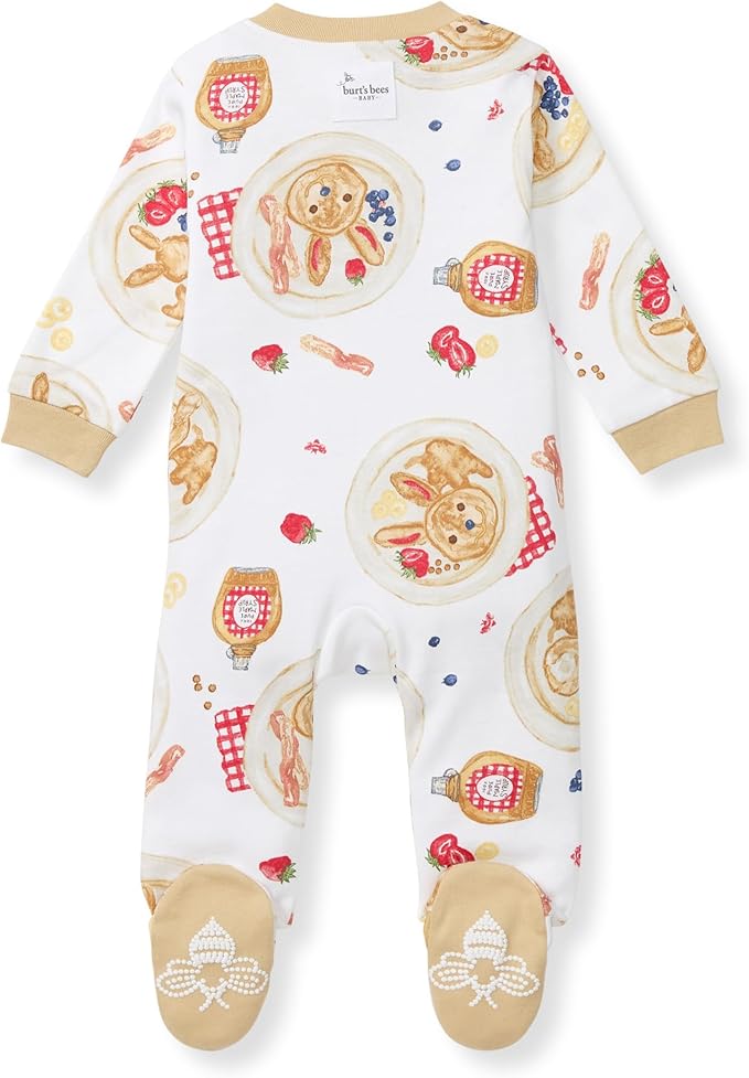 Burt’s Bees Baby Boys' One-Piece Sleep and Play 100% Organic Cotton PJs