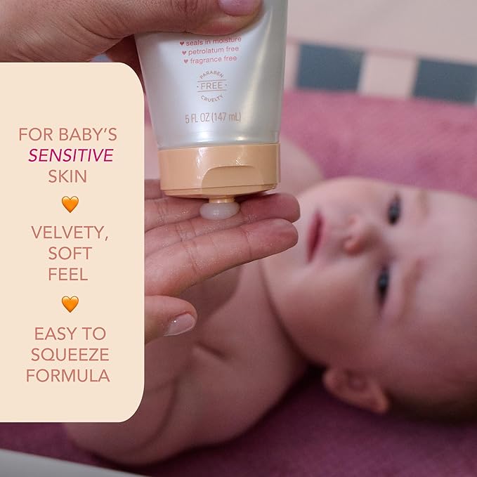 Jergens Baby All-Purpose Baby Ointment, Plant-Based Moisturizers, Petrolatum Free & Pediatrician-Tested, 5 Oz