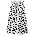 Baby Sleep Sack 18-24 Months Baby Wearable Blanket 100% Rayon Cotton 2-Way Zipper Toddler Sleeping Sack，Comfy Soft Lightweight TOG 0.3（Cow Print）