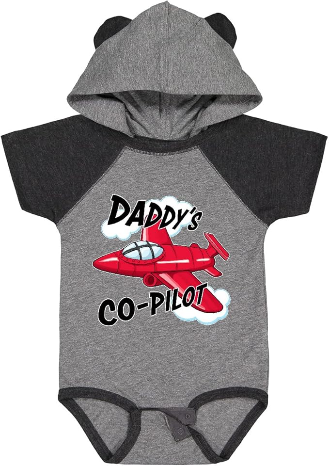 inktastic Daddys Co-Pilot for Fathers Day Baby Bodysuit