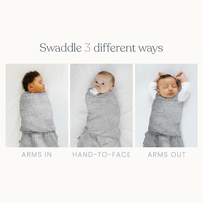 HALO 100% Cotton Sleepsack Swaddle, 3-Way Adjustable Wearable Blanket, TOG 1.5, Pink Floral, Small, 3-6 Months