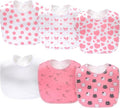8 Pack Baby Bibs Unisex Adjustable with Snaps Ultra Soft Absorbent Drooling Teething for Boys and Girls