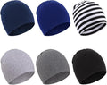 DRESHOW BQUBO 6 Pack Baby Hats for Boys Girls Unisex Baby Hat Soft Knit Cap Nursery Beanie for Newborn Infant Toddler Kid