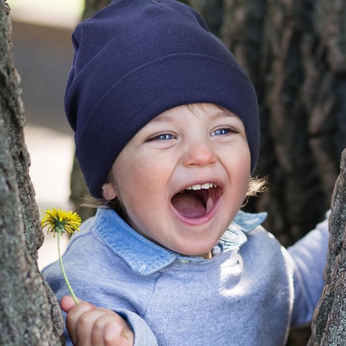 DRESHOW BQUBO 6 Pack Baby Hats for Boys Girls Unisex Baby Hat Soft Knit Cap Nursery Beanie for Newborn Infant Toddler Kid