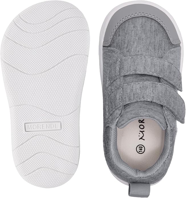 MORENDL Wide Toe Box Shoes Toddler Barefoot Shoes Baby Walking Shoe Boy Girl Non-Slip Zero Drop Minimalist Sneakers Comfort Tennis Outdoor Activities
