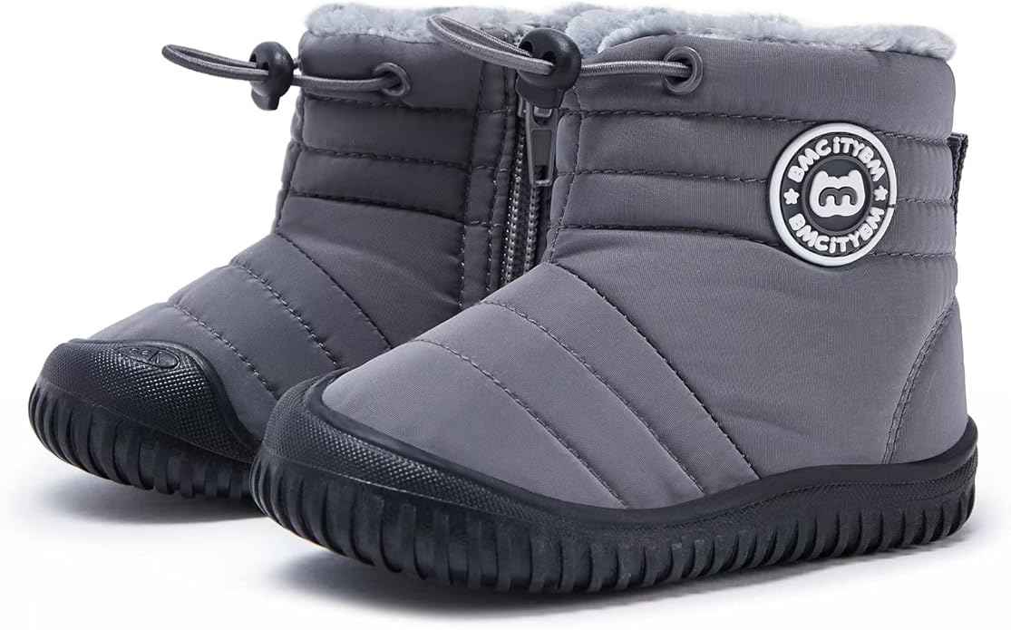 BMCiTYBM Toddler Baby Snow Boots Winter Shoes Boys Girls Cold Weather Baby Faux Fur Shoes