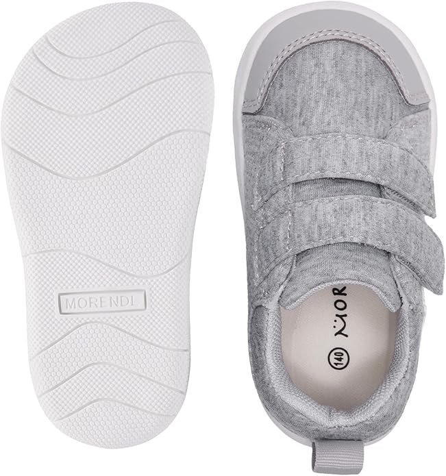 MORENDL Wide Toe Box Shoes Toddler Barefoot Shoes Baby Walking Shoe Boy Girl Non-Slip Zero Drop Minimalist Sneakers Comfort Tennis Outdoor Activities